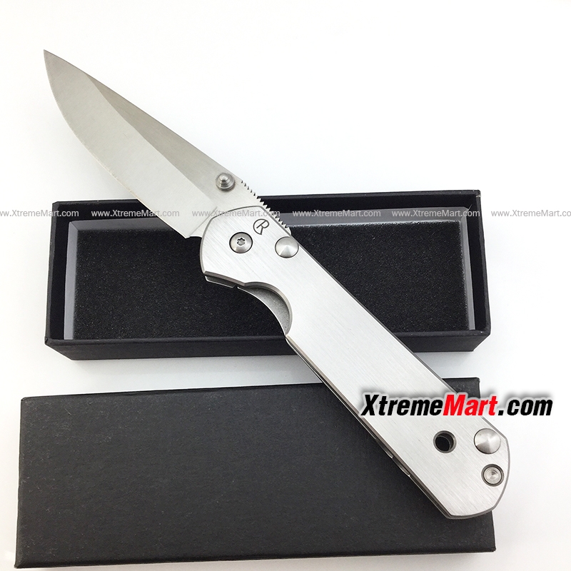 มีดพับ Chris Reeve รุ่น Sebenza 35 Stainless Steel Folding Knife (สีเงิน)