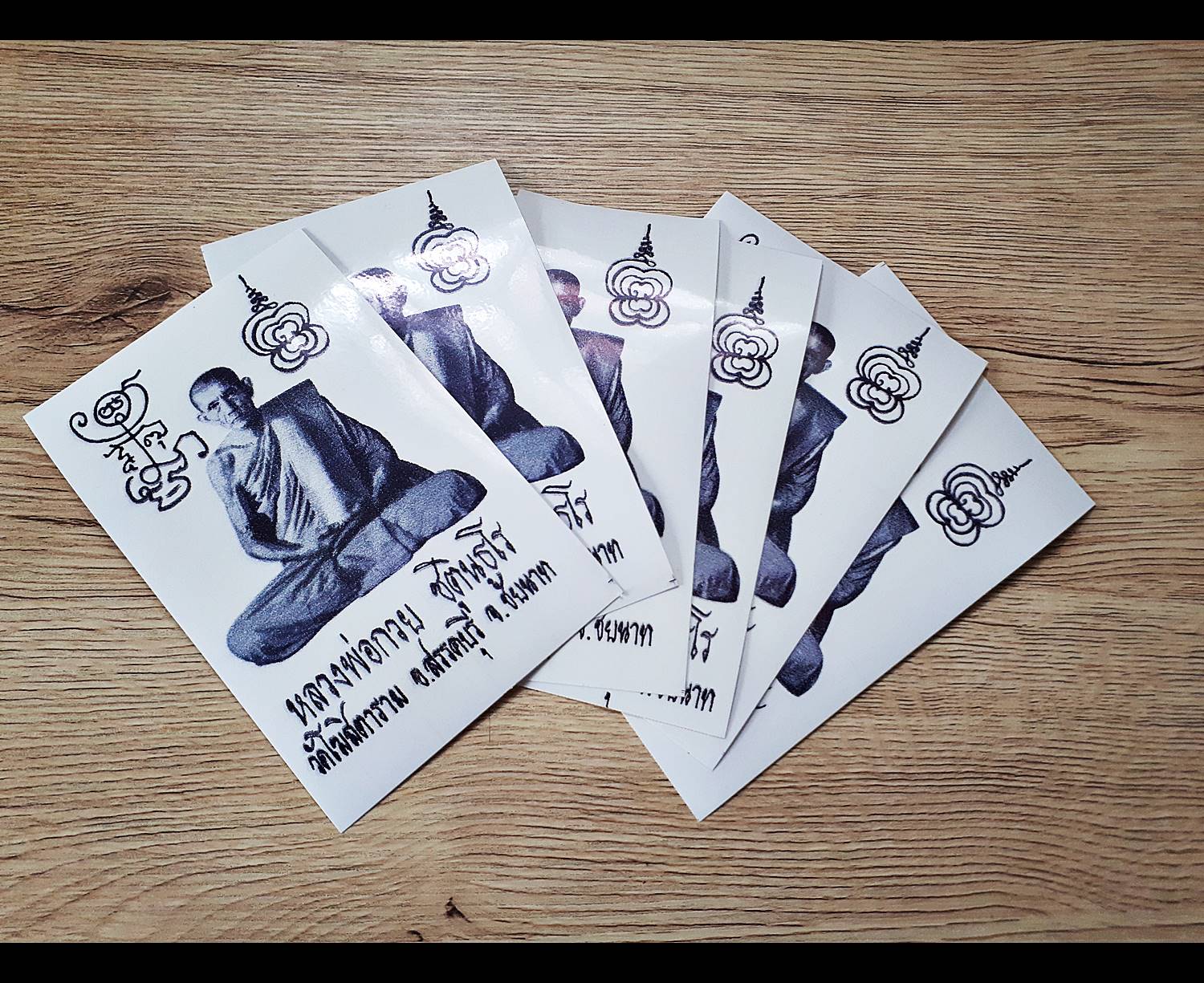 สติ๊กเกอร์(ใสโปร่งแสง) รูป หลวงพ่อกวย วัดโฆสิตาราม(วัดบ้านแค) ปี2562