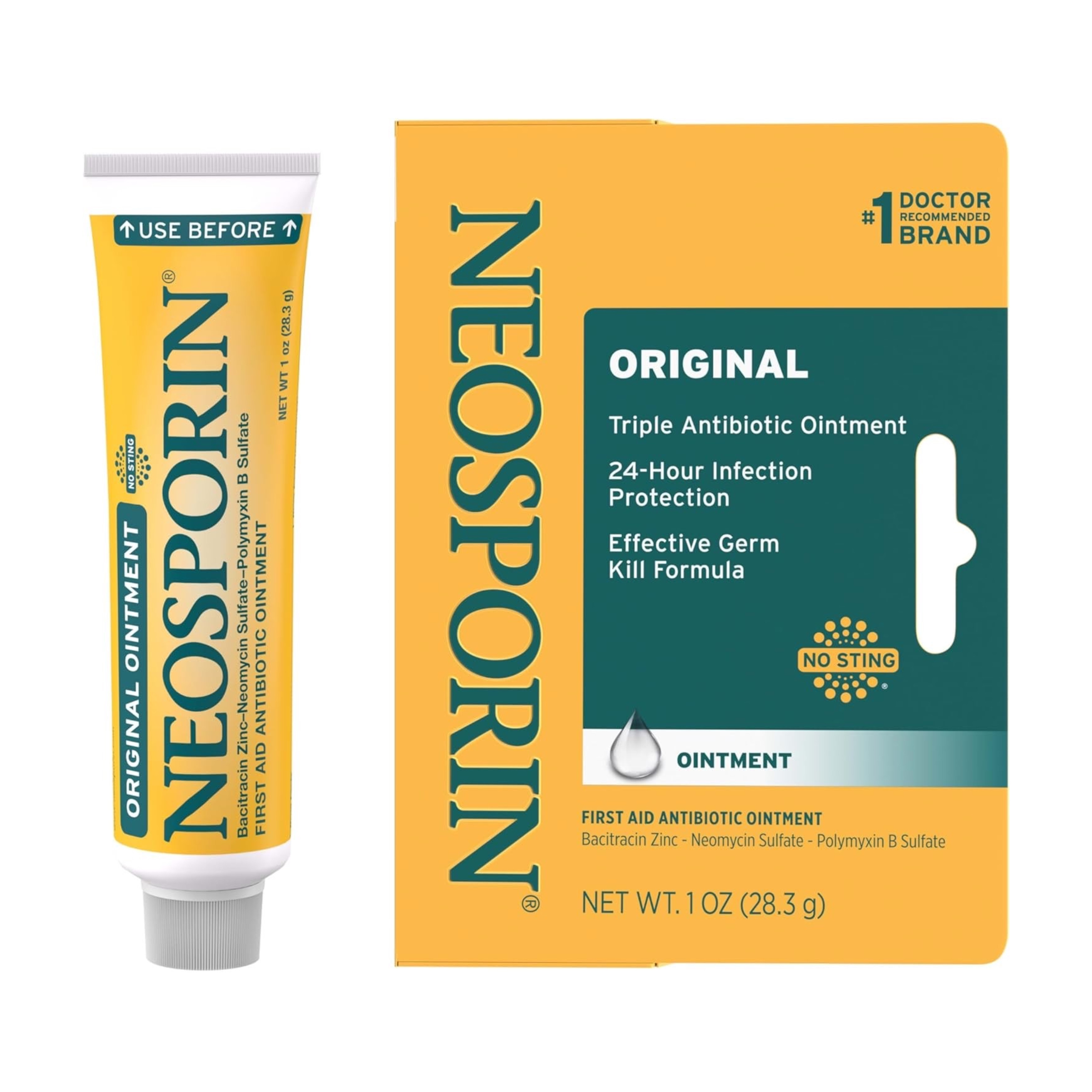 ครีมรักษาบาดแผลและกำจัดเชื้อโรค Johnson & Johnson NEOSPORIN Original Triple Antibiotic Ointment (28.3 g)
