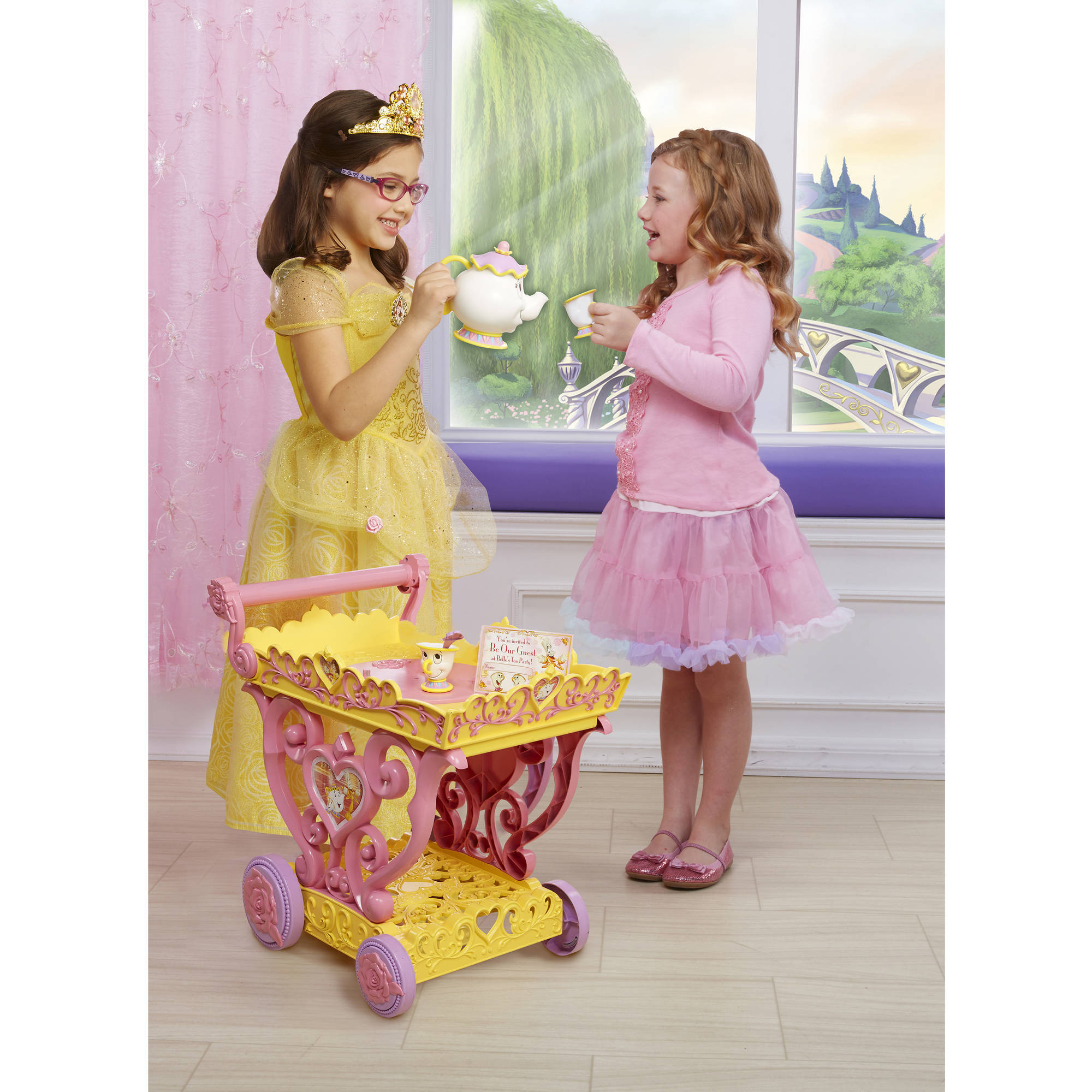 รถเข็นปาร์ตี้น้ำชาเจ้าหญิง Disney Princess Belle Musical Tea Party Cart