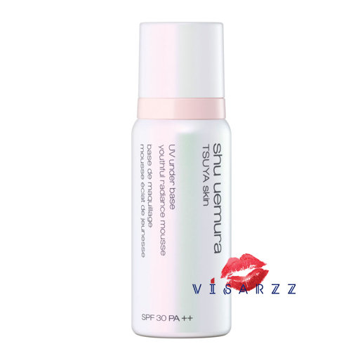(Tester) Shu Uemura Tsuya Skin UV Under Base Youthful Radiance Mousse SPF30 PA++ 30g เปิดความสว่างให้ผิวของคุณ เพื่อผิวพรรณที่แลดูงดงามราวผลัดผิวใหม่ ด้วยเนื้อสัมผัสเปลี่ยนรูปได้และอณูประกายมุก ขณะที่ Round Shape Smoothing Filler สารเติมเต็มร่องริ้วรอยทรง