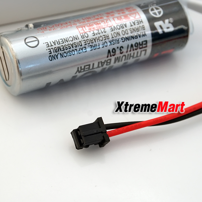 แบตเตอรี่ TOSHIBA ER6V (ของแท้และใหม่ ไฟเต็ม100% ใช้ได้นานกว่า) 3.6V ER6VC119A 2400mAh (ไม่ชาร์จ) Lithium PLC Industrial Battery ขั้วดำ (ก้อนละ)