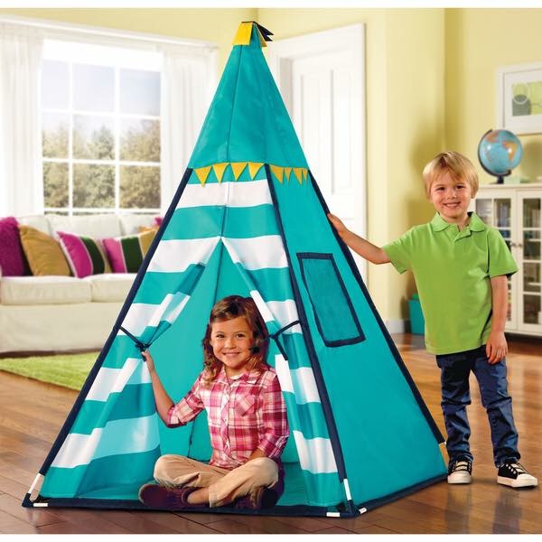 กระโจมอินเดียนแดงแสนคลาสสิค Discovery Kids Adventure Play TeePee Tent (Turquoise)