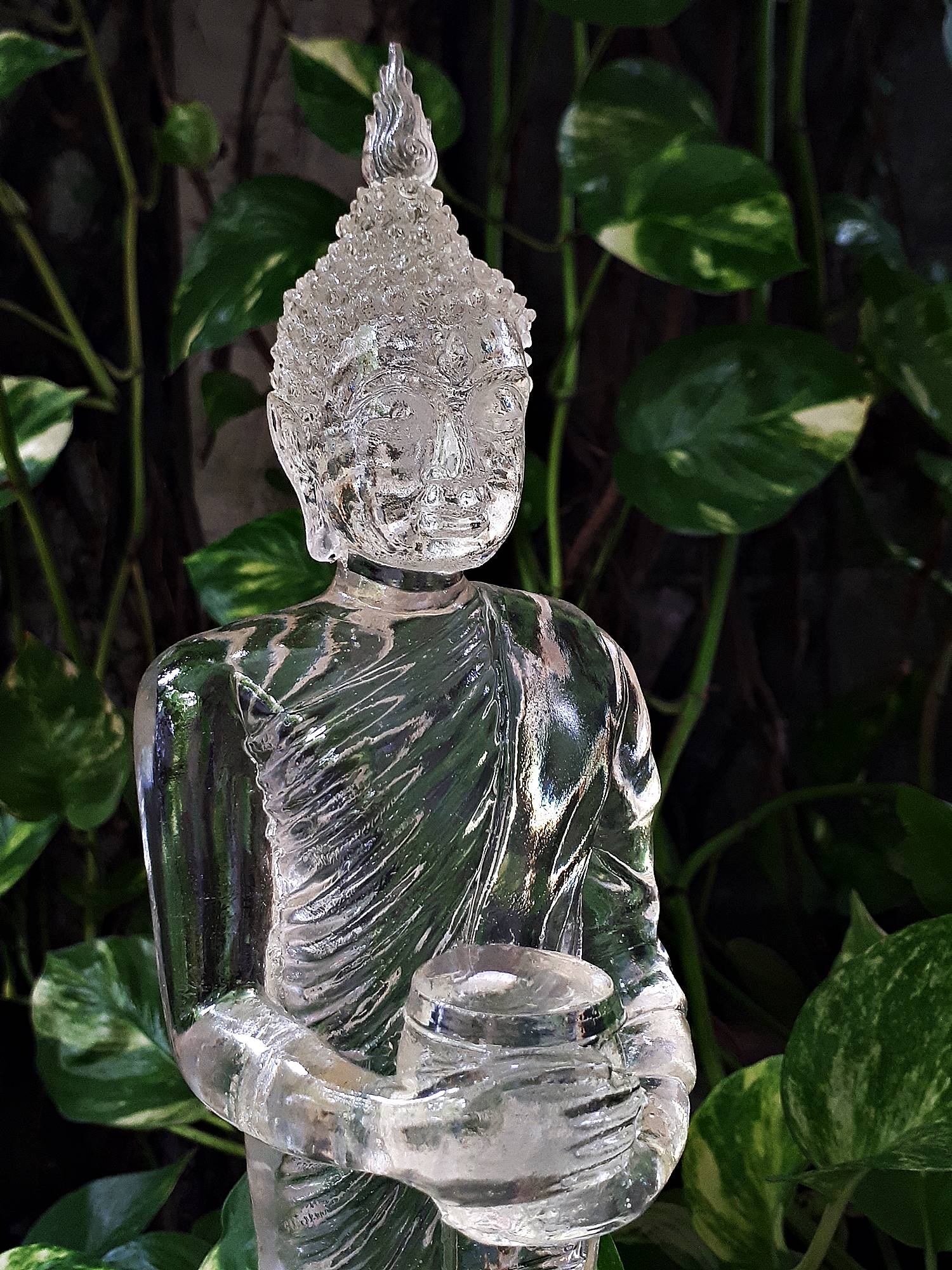 รูปหล่อ หลวงพ่อไหลมาเทมา(พระพุทธรูป สมเด็จองค์ปฐม ปาง อุ้มบาตร) เนื้อเรซิ่นใส - (เข้าพิธีปลุกเสกที่ วัดพันท้ายนรสิงห์) ปี2562 #รับประกันแท้