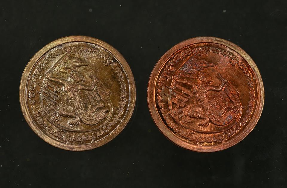 เหรียญโชคดี หลังหนุมาน พ่อท่านเขียว วัดห้วยเงาะ ปี 2559