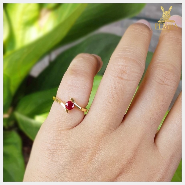 แหวนทับทิมไทย สวยเก๋ น่ารักๆ (สามารถสั่งทำได้ค่ะ)