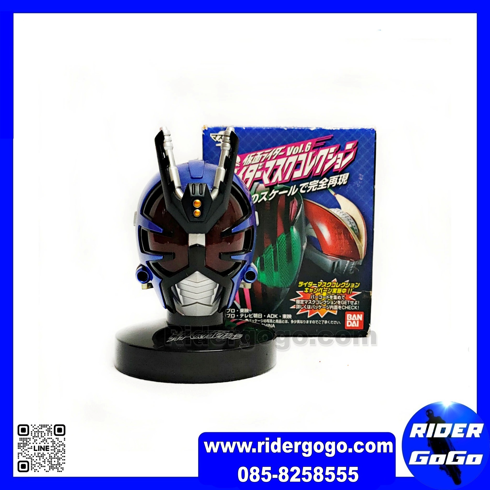 Bandai 1/6 หัวมด หัวมาสไรเดอร์ Masked Kamen Rider Gatack Head Collection กาแทค Masked Form ของแท้