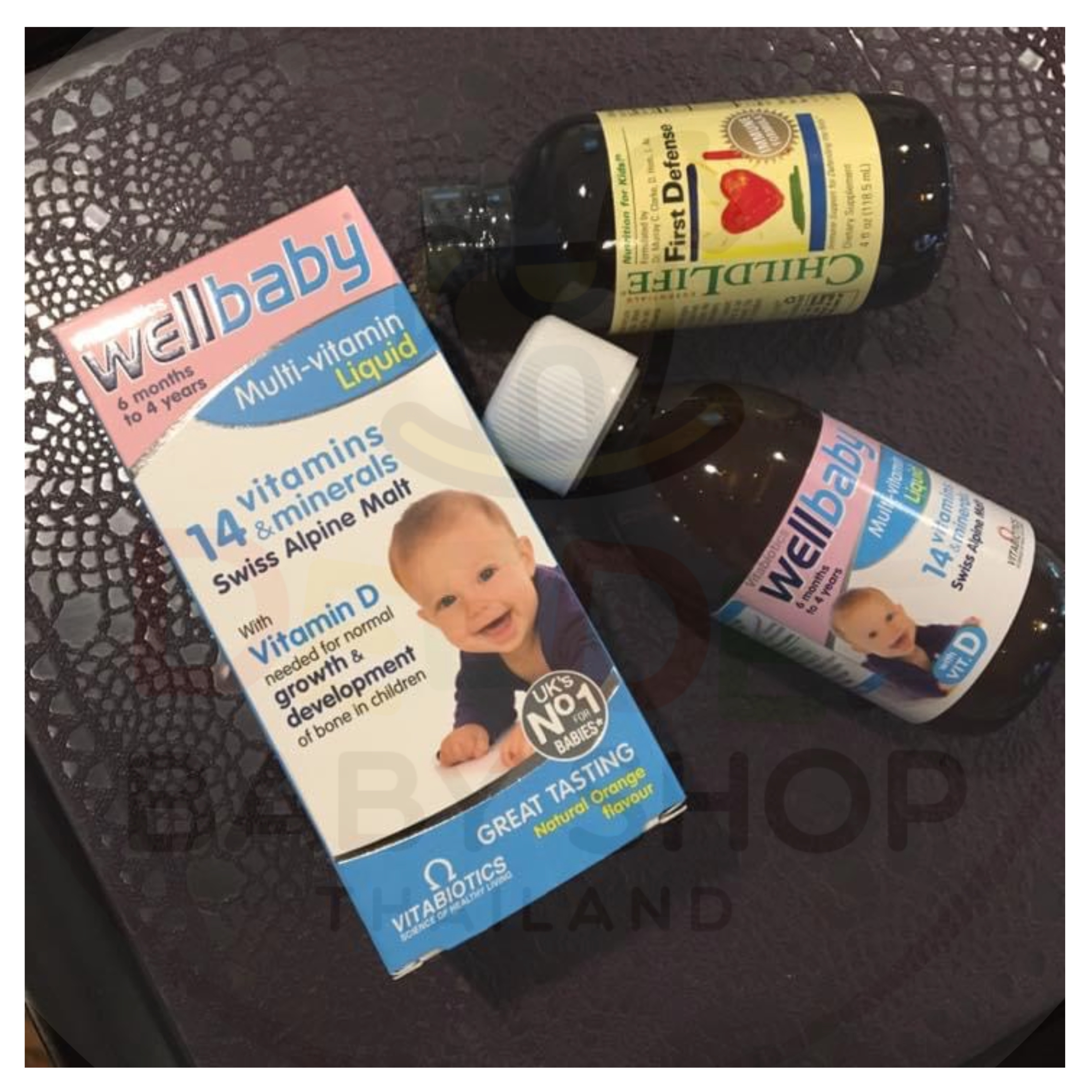 วิตามินรวมสำหรับทารกและเด็กเล็ก VitaBiotics WellBaby Multi-Vitamin Liquid with VIT.D