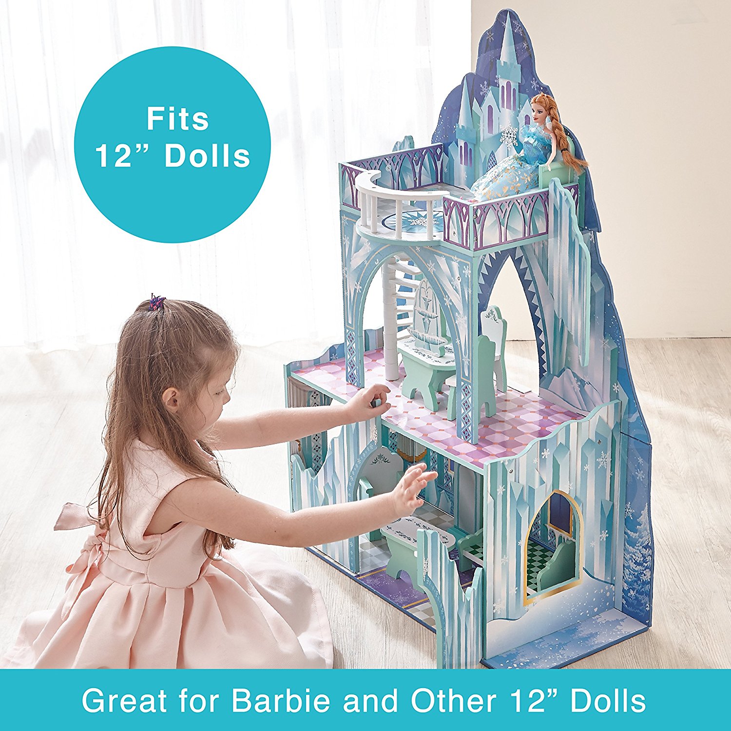 บ้านตุ๊กตาปราสาทน้ำแข็ง Teamson Kids Ice Mansion Doll House