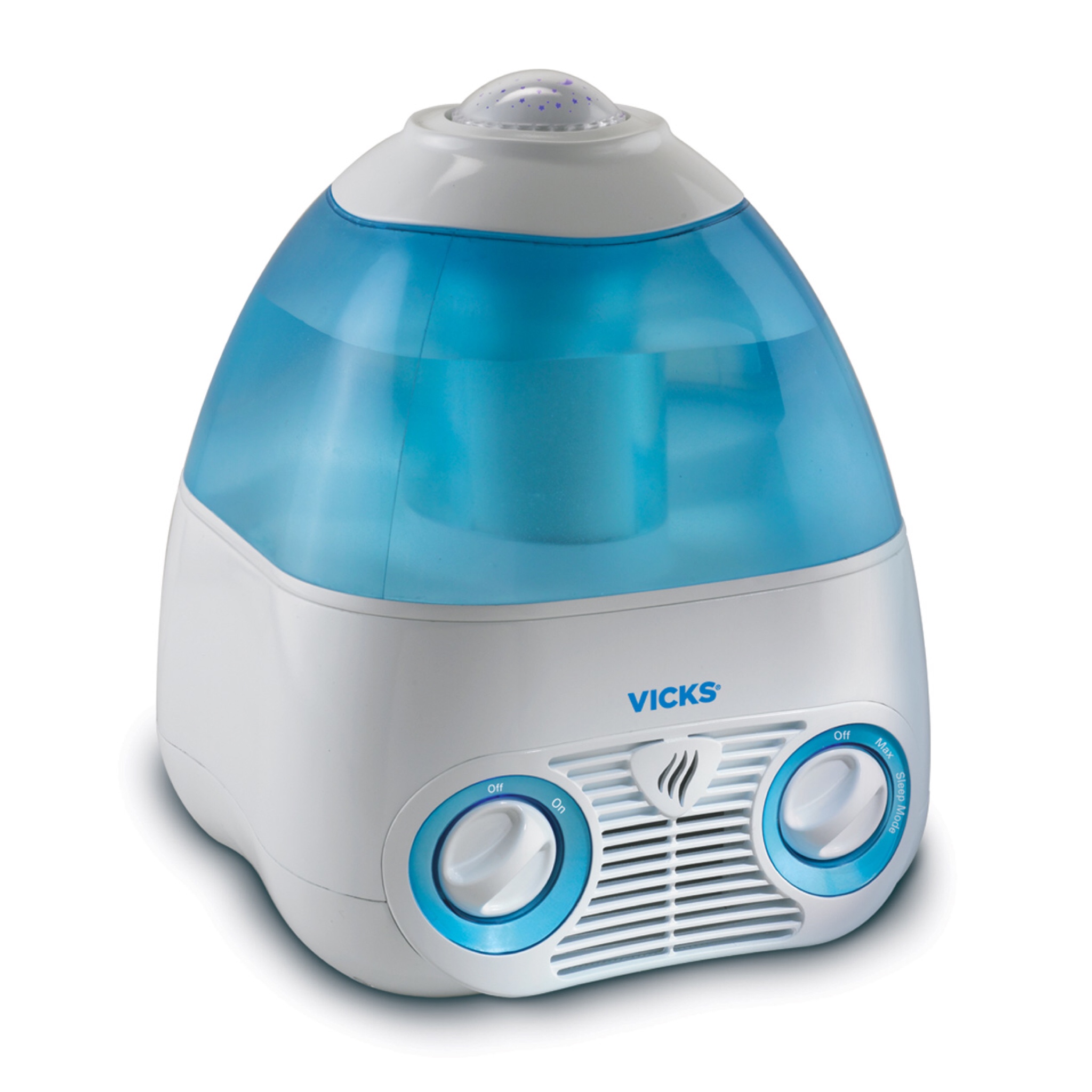 เครื่องพ่นไอระเหยพร้อมไฟโปรเจคเตอร์รูปดาว Vicks Starry Night Cool Moisture Humidifier V3700