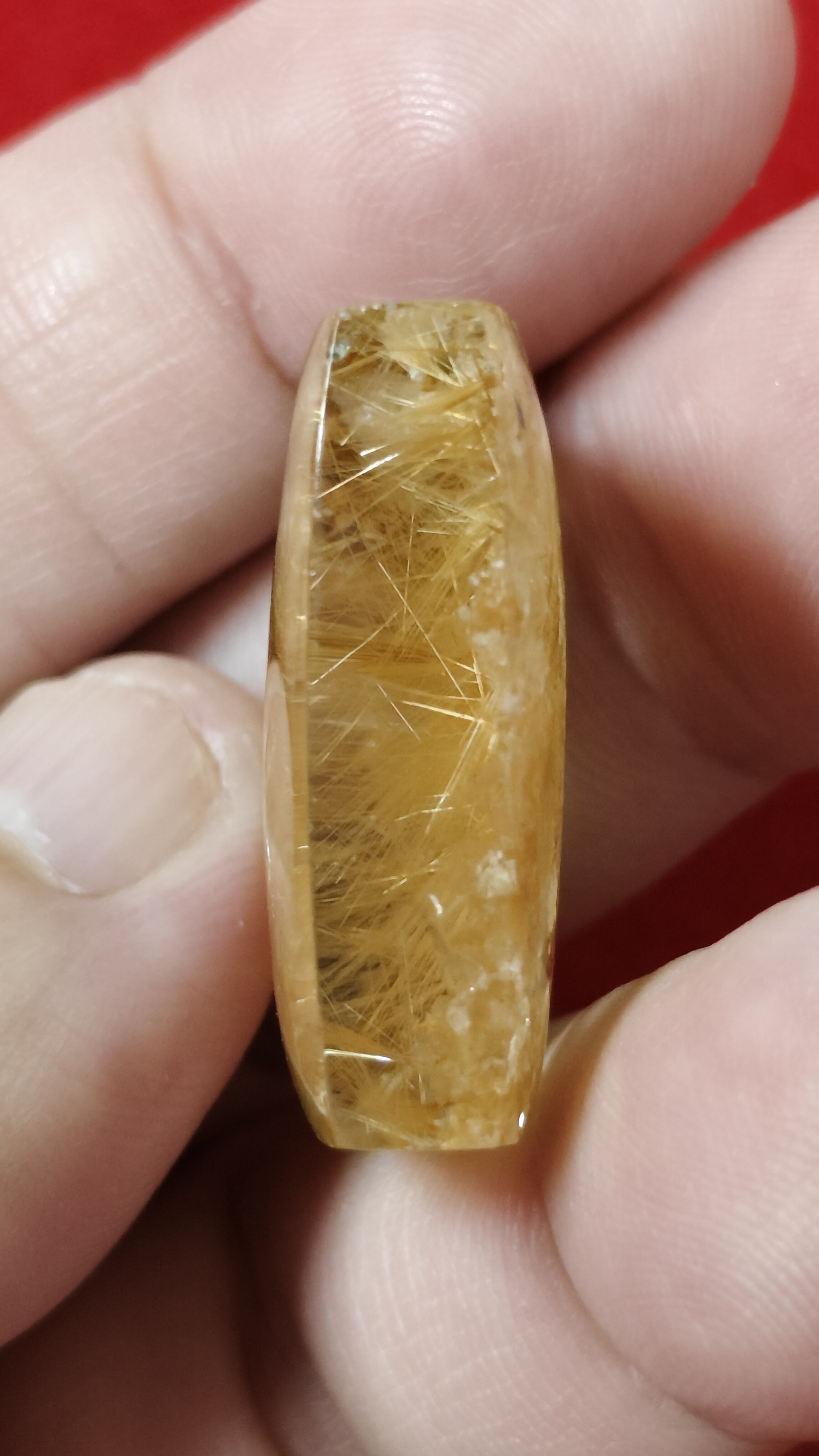 #แก้วโป่งข่าม(แก้วไหมทองดาวกระจายติดแก้วปวก) รหัสg-044