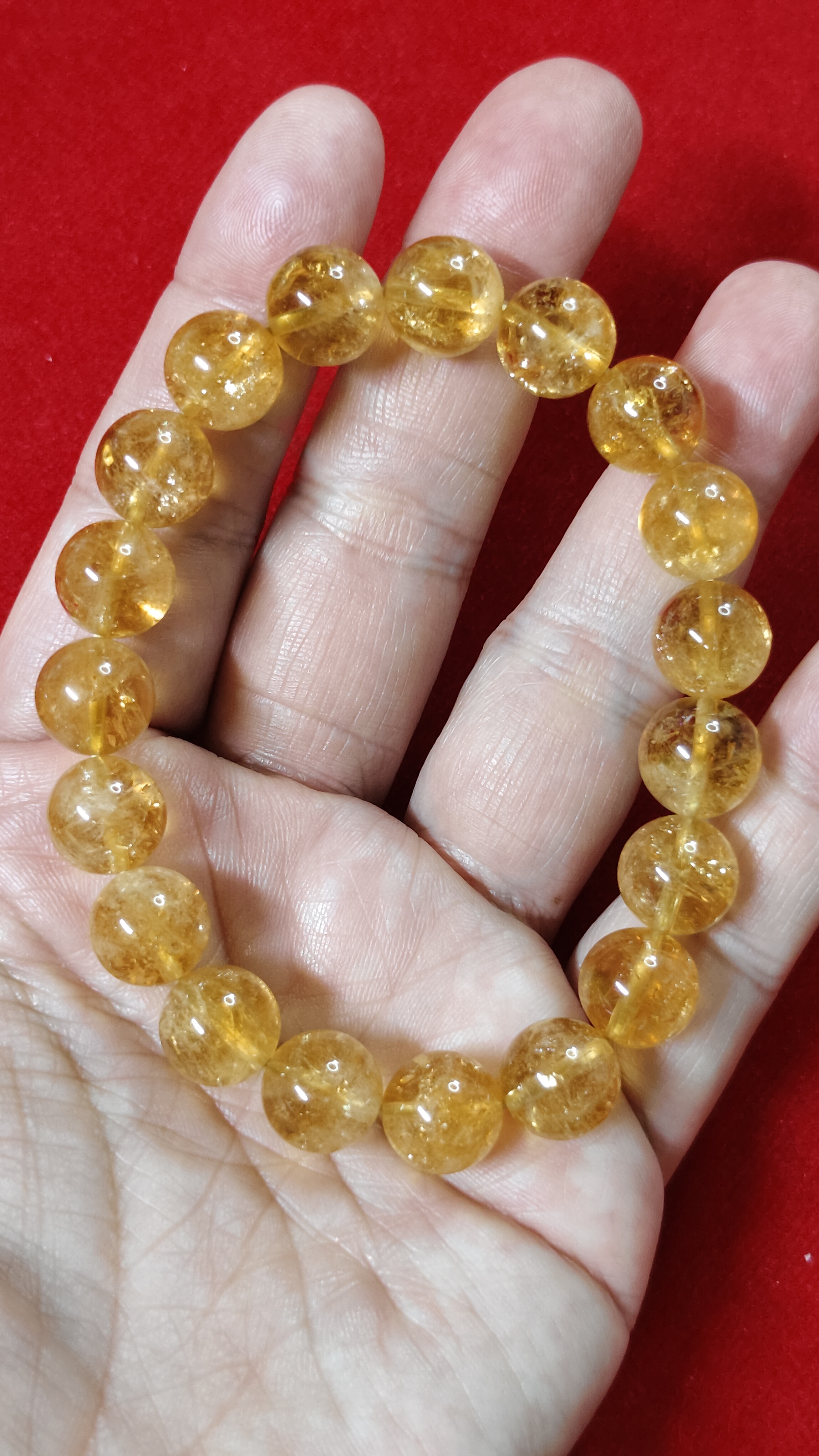 #ข้อมือหินซิทรินรหัสbh-0031