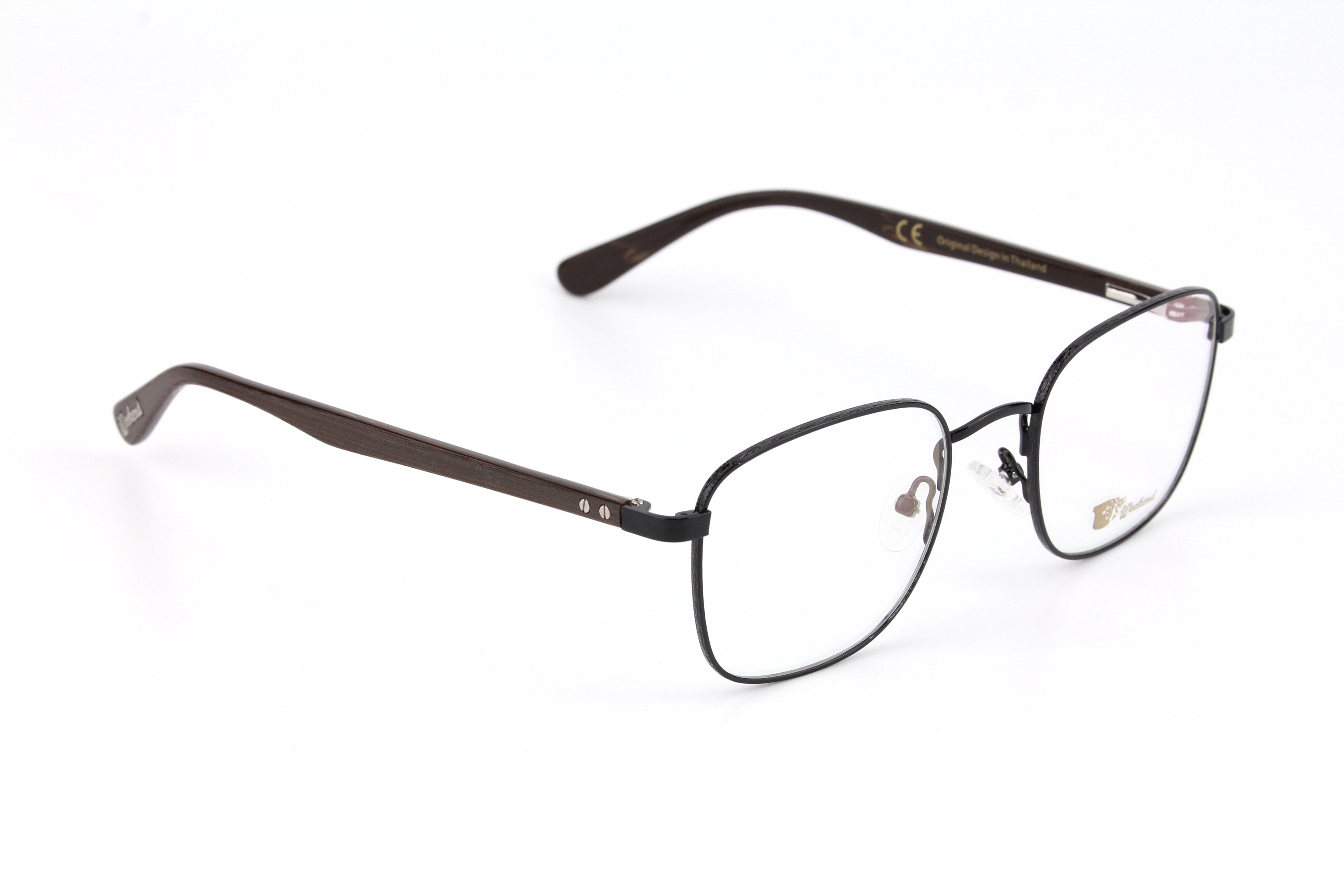 กรอบแว่นสายตาพร้อมคลิปกันแดด Weekend Square Black