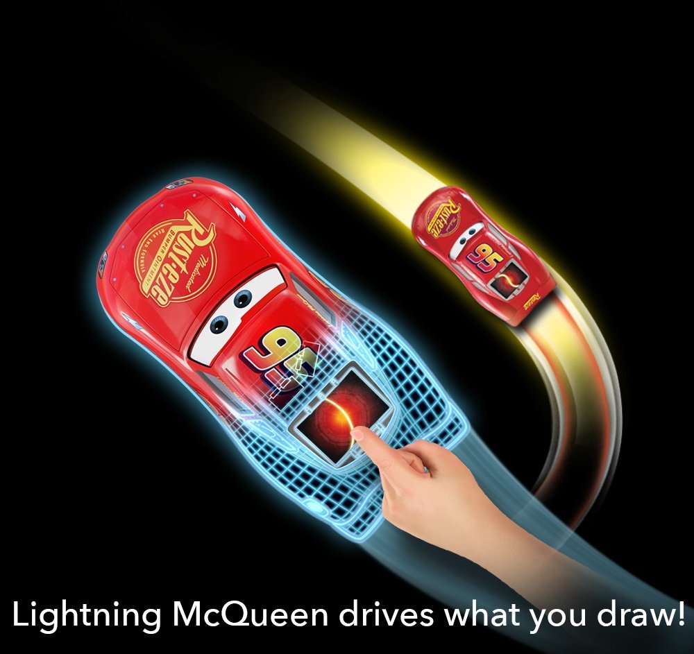 รถบังคับแบบไร้รีโมทสุดเจ๋ง Disney Lightning McQueen Tech Touch Vehicle