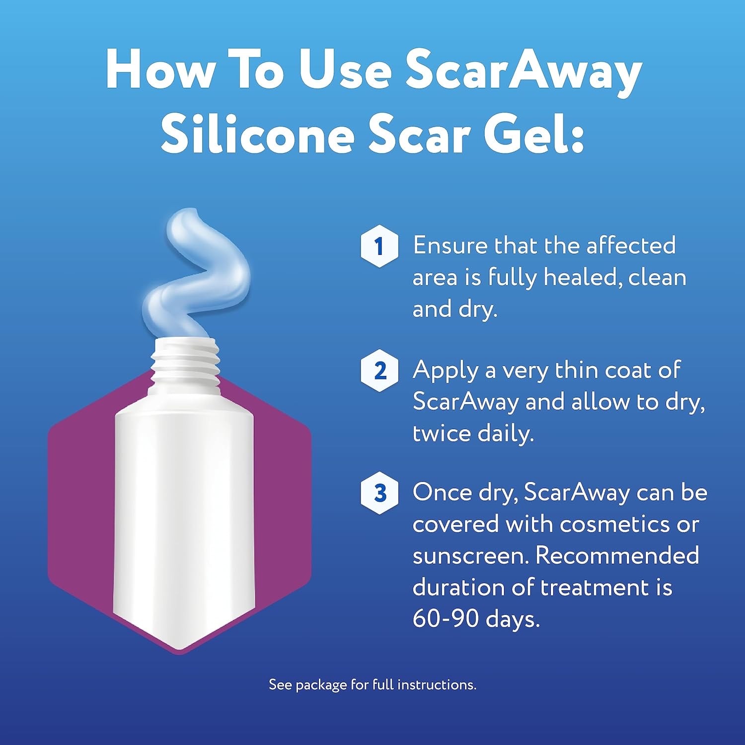 เจลซิลิโคนลดรอยแผลเป็น ScarAway Silicone Scar Gel (10g)