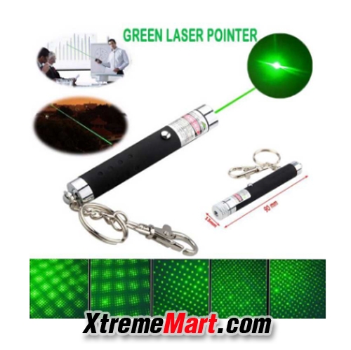 เลเซอร์พอยเตอร์ ปากกาเลเซอร์ แสงสีเขียว ความยาวคลื่น 532 nm+10 Green Laser pointer