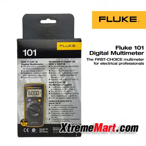 ดิจิตอลมัลติมิเตอร์ FLUKE 101 ของแท้ 100% เวอร์ชั่นโลโก้ FULKE ภาษาอังกฤษ