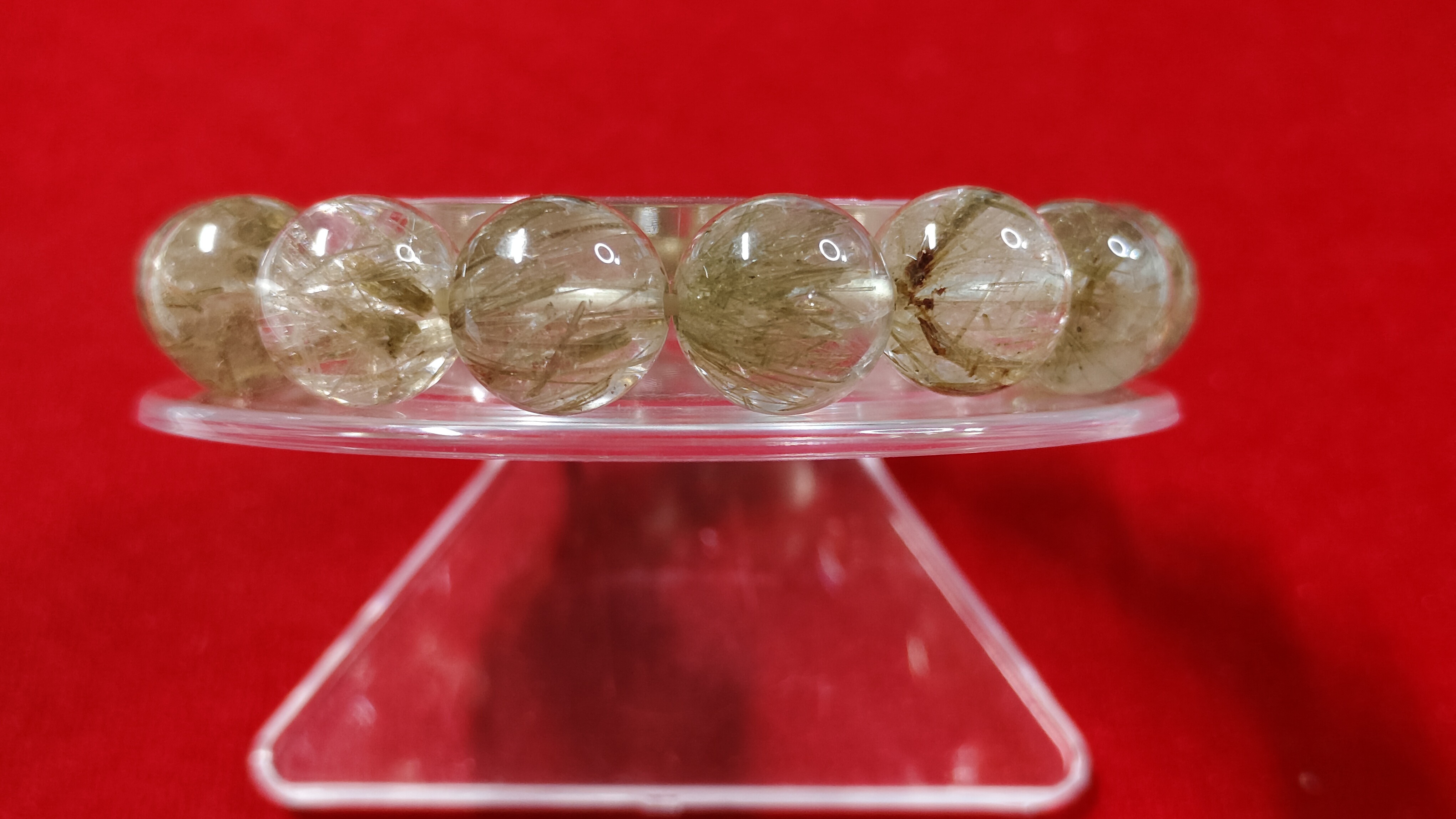 #ข้อมือหินไหมเขียวรหัสbh-0045