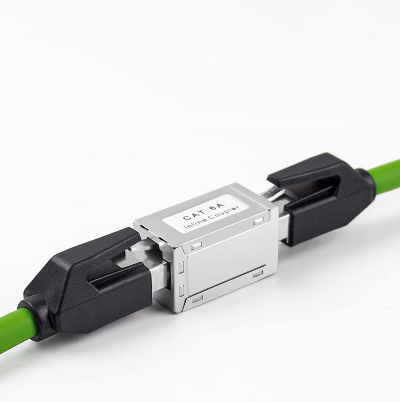 ขั้วต่อสายแลน แบบตรง CAT6A สำหรับงานวิศวกรรมและทั่วไป Inline Coupler