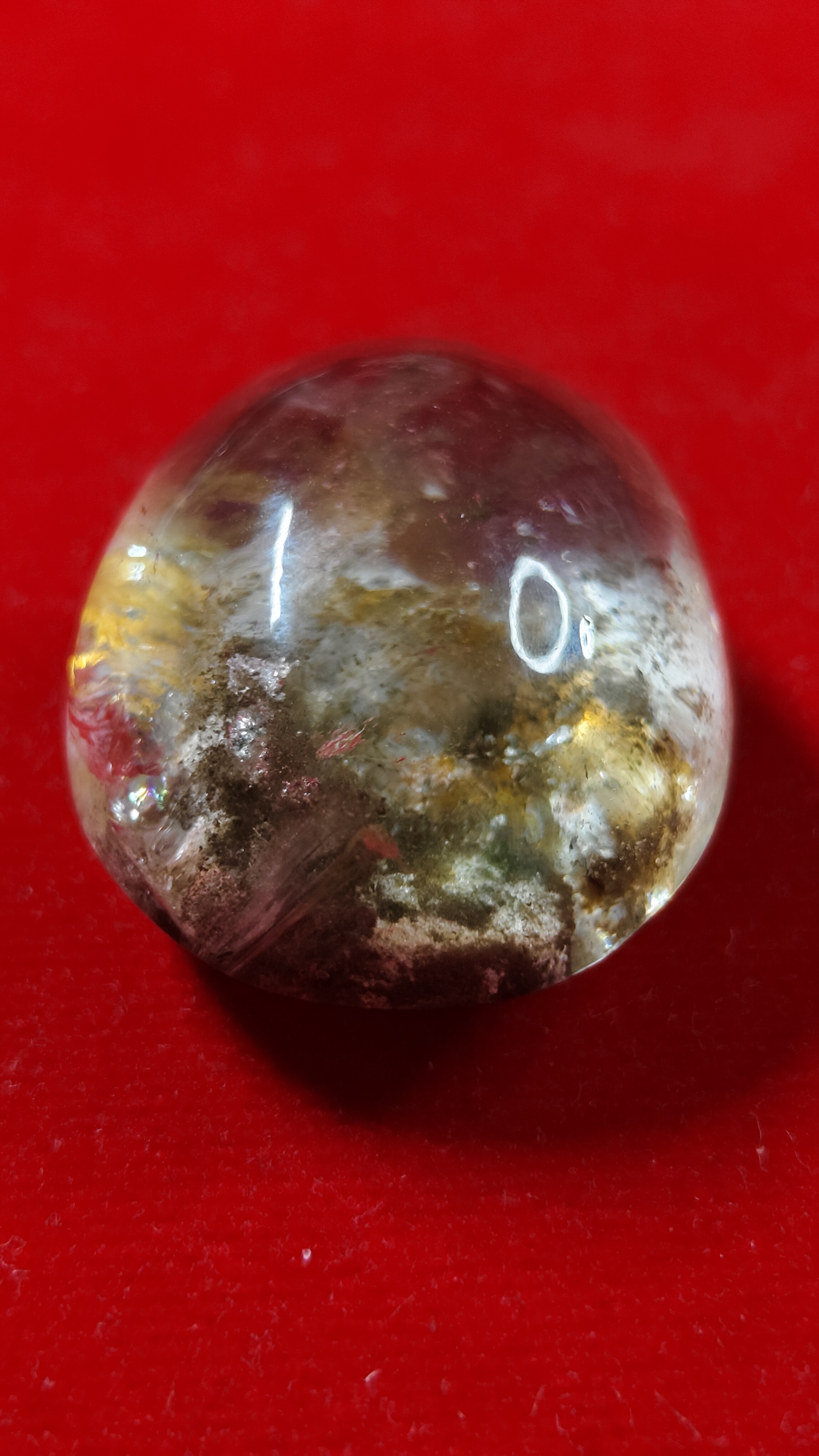 #แก้วโป่งข่าม(แก้วปวกกาบเงินกาบทองประกายรุ้ง)รหัสg-0039