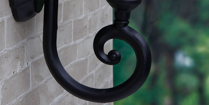 โคมไฟติดผนัง โคมไฟติดระเบียงภายนอก European modern สีดำ [W-86233]