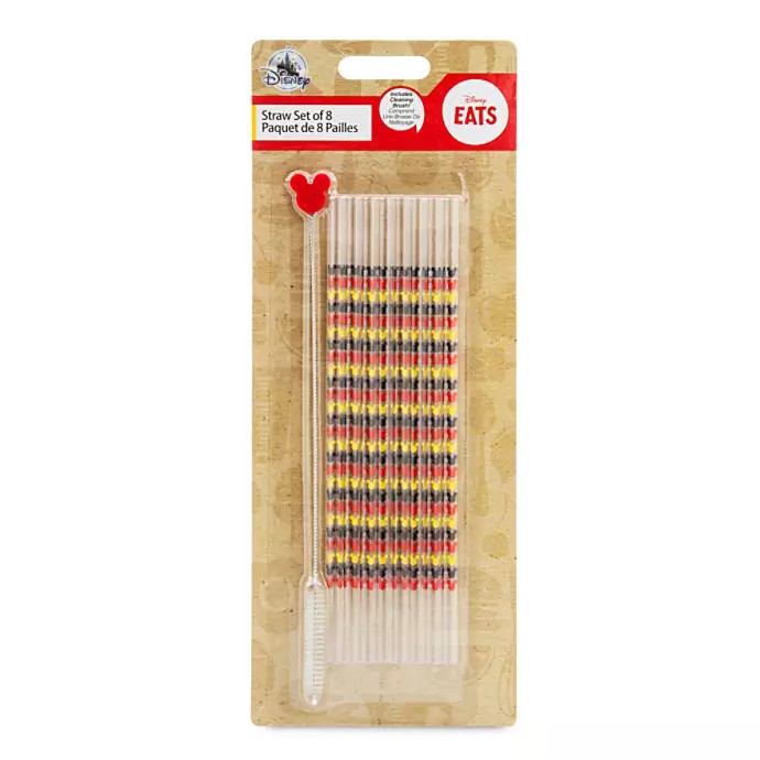 หลอดดื่มน้ำรักษ์โลก Disney Eats Mickey Mouse Reusable Straw Set