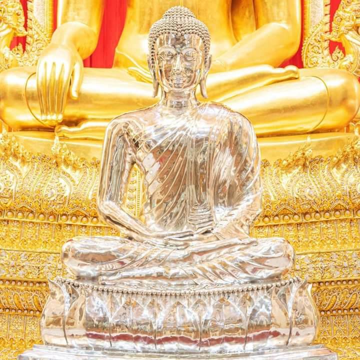 รูปหล่อ พระปัจเจกพุทธเจ้า (ขนาดตั้งบูชา หน้าตัก5นิ้ว ฐาน7นิ้ว สูง9นิ้ว) เนื้อโลหะ(ทองเหลืองผสมเนื้อเงินมหาสะท้อนที่หล่อองค์พระปัจเจกพระพุทธกเจ้าจากองค์จริงต้นฉบับ) ปี2564 #รับประกันแท้ #การันตีแท้ - ปลุกเสกโดย หลวงพ่อเล็ก วัดท่าขนุน