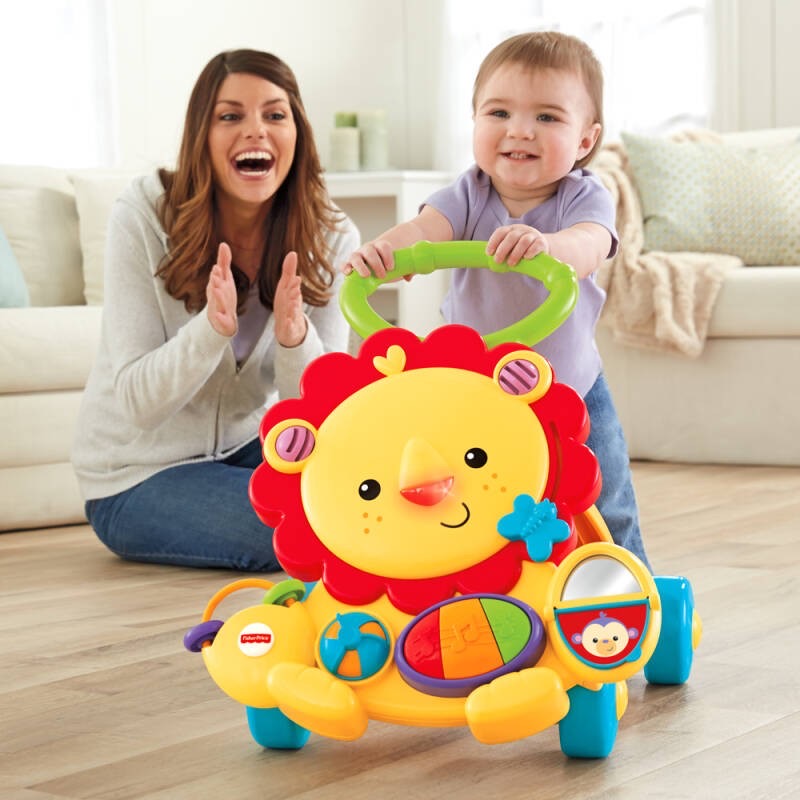 รถผลักเดินเสริมพัฒนาการสำหรับเด็ก Fisher-Price Musical Lion Walker