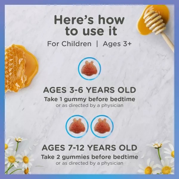 กัมมี่เสริมการนอนหลับสำหรับเด็ก Zarbee's Children's Gentle Bedtime Gummies (30 Gummies)