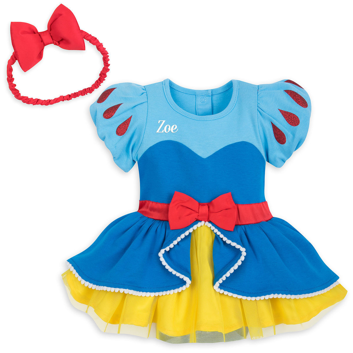 ชุดคอสตูมบอดี้สูทเบบี๋สุดน่ารัก Disney Snow White Baby Costume Body Suit