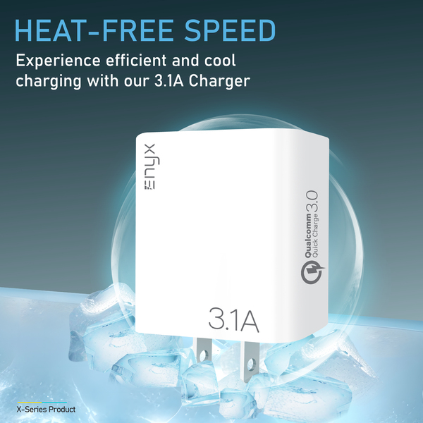 ชุดชาร์จ ENYX S-2X 3.1A รองรับการชาร์จเร็ว 18W สายชาร์จพร้อมหัวชาร์จในกล่องเดียว