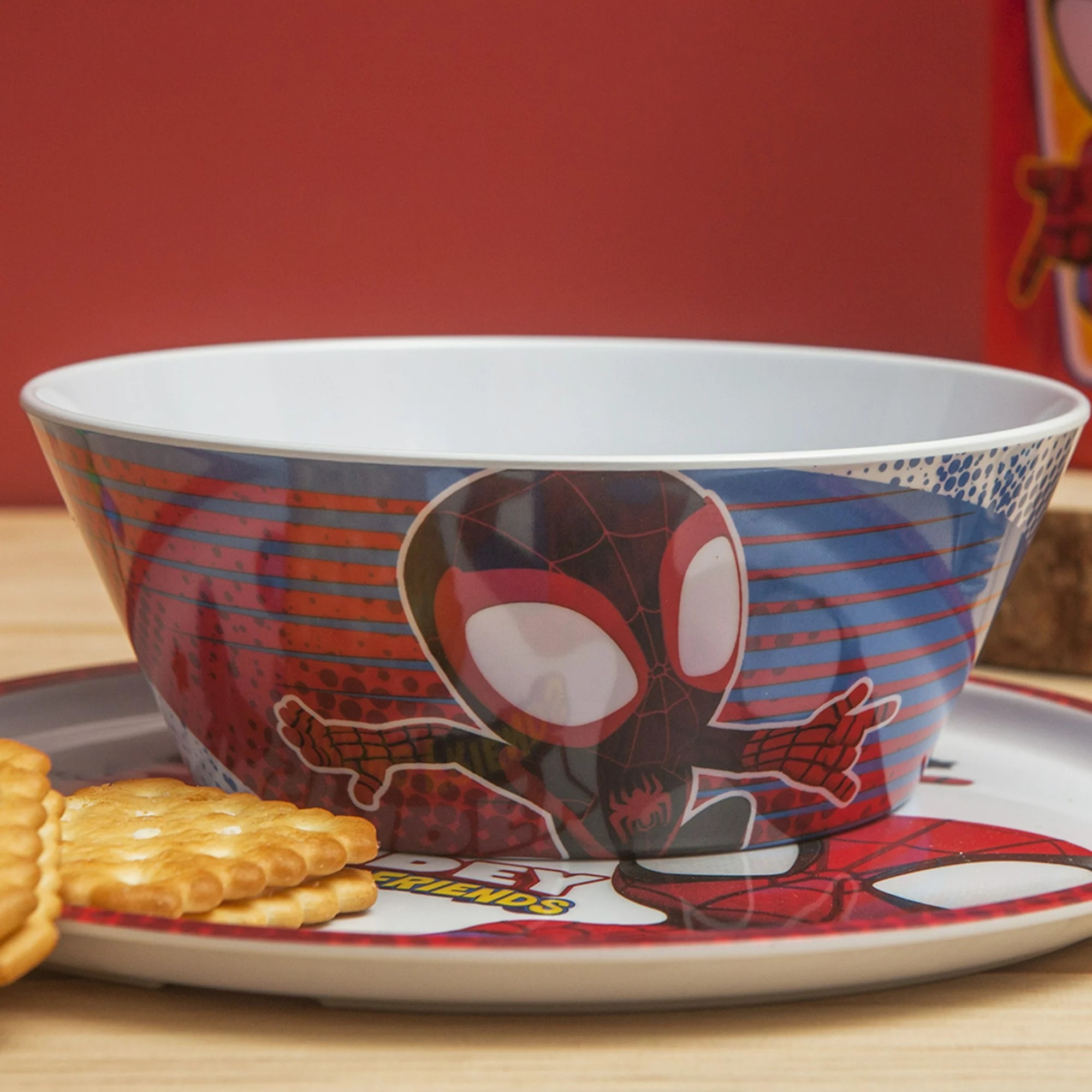 ชุดอุปกรณ์รับประทานอาหาร Zak! Spider-Man 5-Piece Dinnerware Set