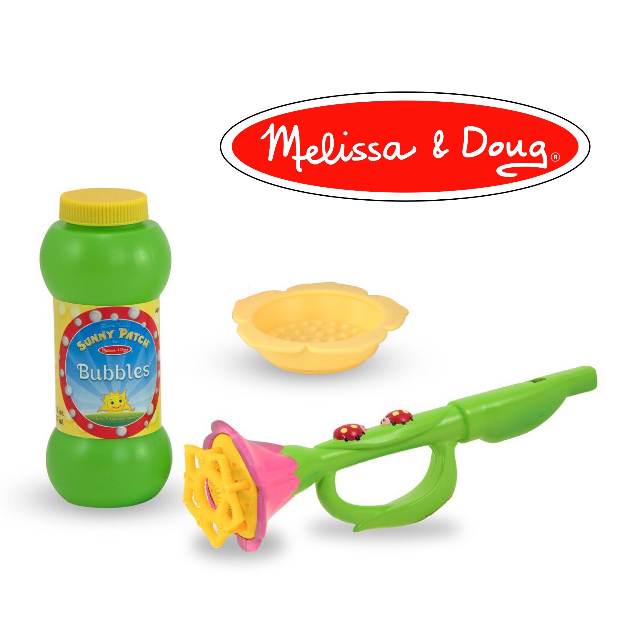 ชุดเป่าฟองสบู่ Melissa & Doug Sunny Patch - Blossom Bright Bubble Trumpet