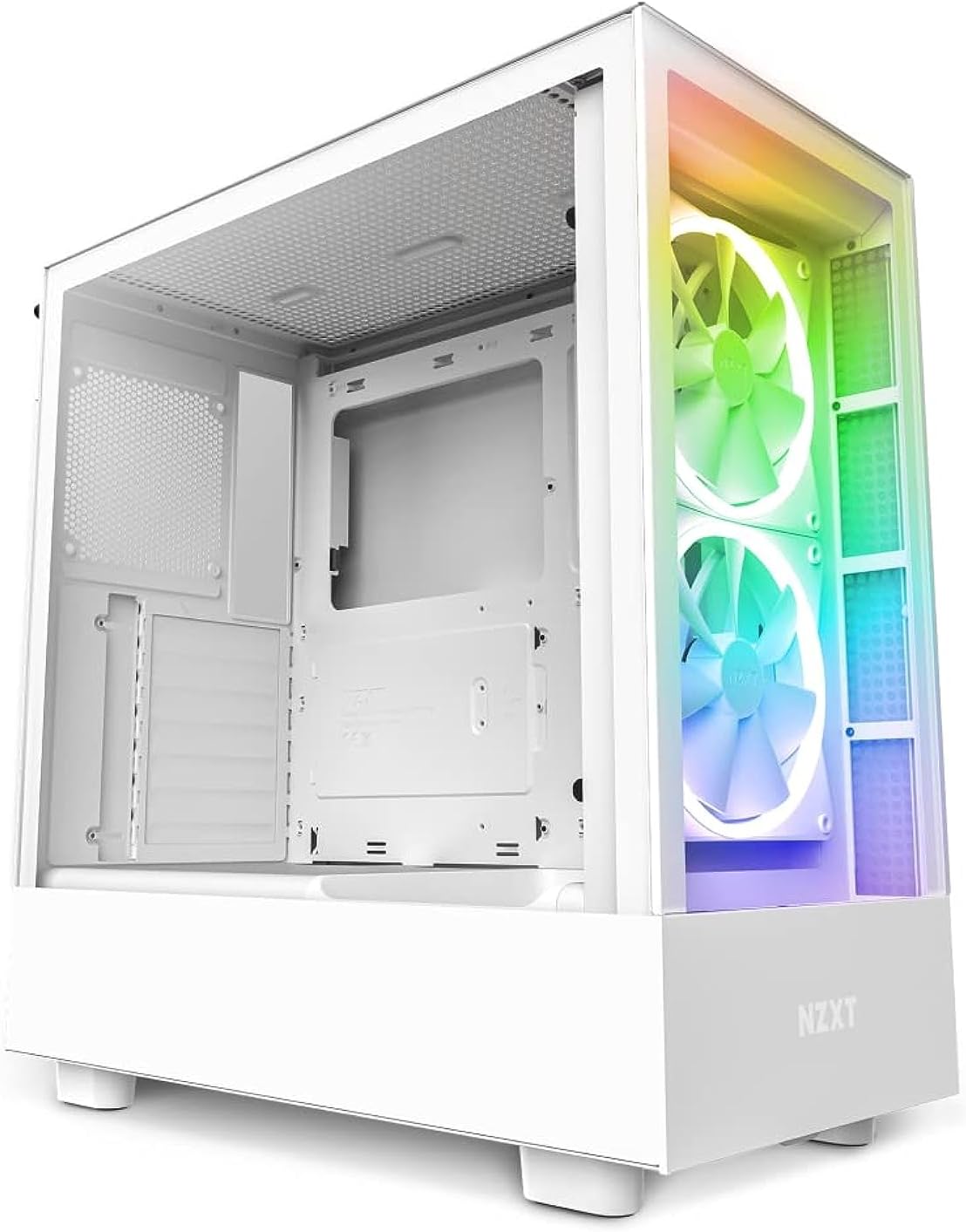 CASE (เคส) NZXT H5 Elite White Compact ATX Mid-Tower PC Gaming Case