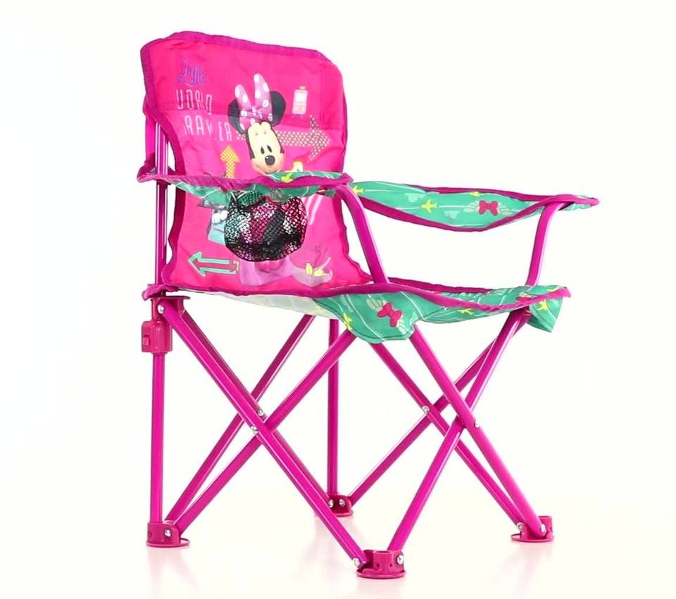 เก้าอี้ปิกนิกพับได้สำหรับเด็ก Disney Mickey Mouse Club House Fold 'N Go Chair (Minnie Mouse)