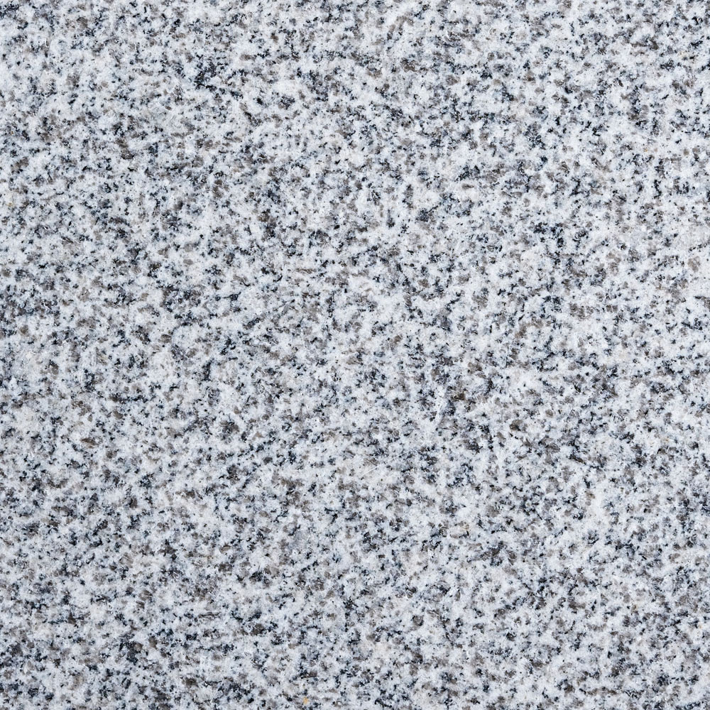 หินแกรนิตขาวไข่มุก White Pearl Granite (WPG) พื้นผิว พ่นทรายปั่นแปรง