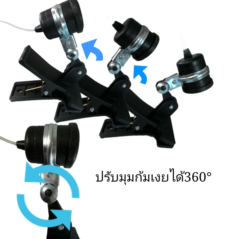 โคมใส่หลอดไฟขั้วเกลียวแบบหนีบ