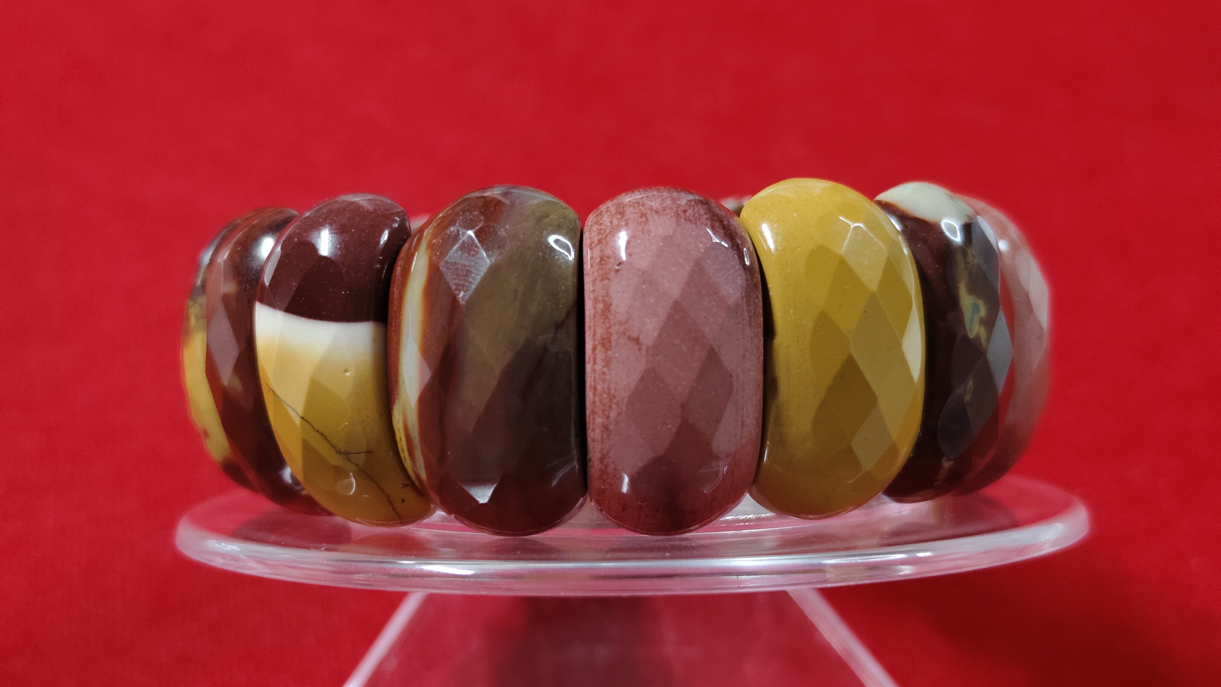 #ข้อมือหินมูไคต์ แจสเปอร์ รหัสbh-0051