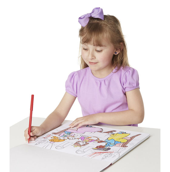 แผ่นภาพระบายสีมหัศจรรย์ Melissa & Doug รุ่น Magic Pattern Marker Coloring Pad (Pink)