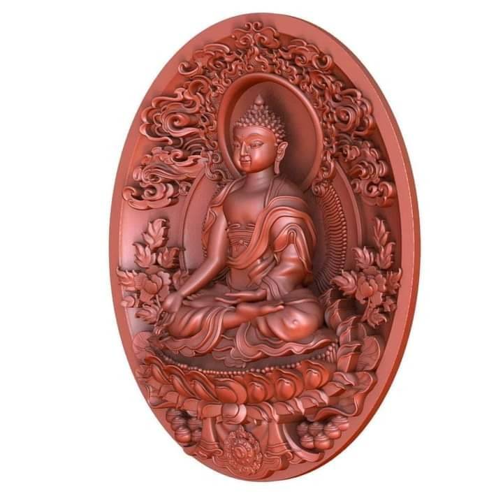 เหรียญทำน้ำมนต์ พระไภษัชยคุรุพระพุทธเจ้า หลังยันต์ทำน้ำมนต์ เนื้อทองเหลืองพ่นทรายทอง ปี2564