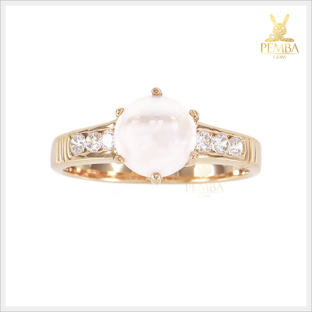 แหวนโรสควอตซ์แท้ ดีไซน์เรียบๆ ใส่ติดนิ้วน่ารักๆ