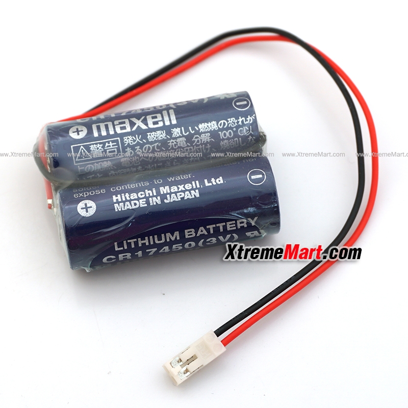 แบตเตอรี่ Maxell CR17450 3v 2 ก้อนต่อขนาน 2 CR17450 Battery
