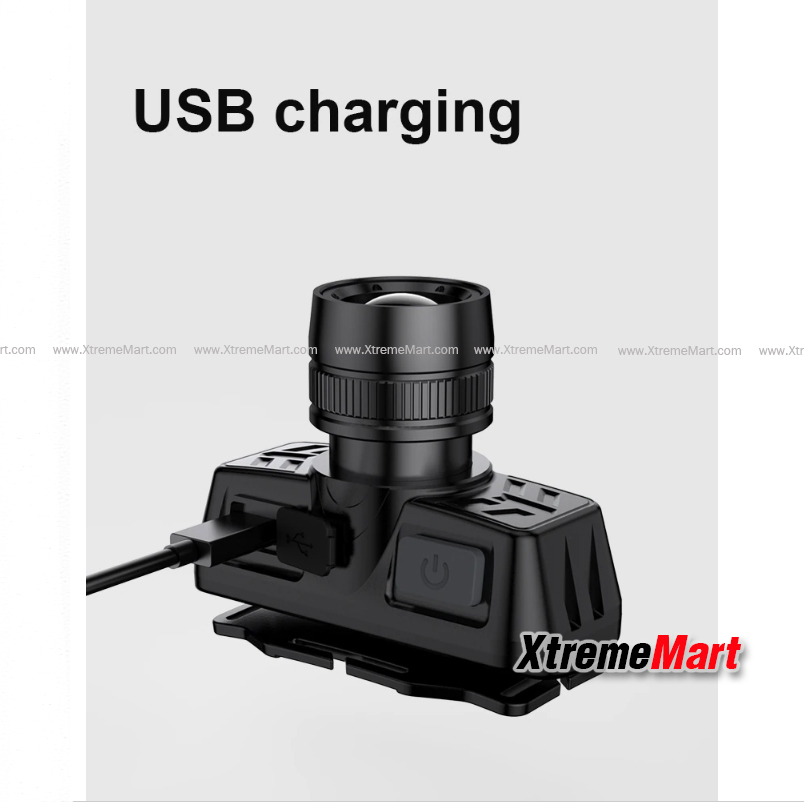 ไฟฉายคาดหัว mini Superfire HL50 LED Q5 USB Rechargeable Mini Headlight พร้อมสายชาร์จ USB (ชุดละ)