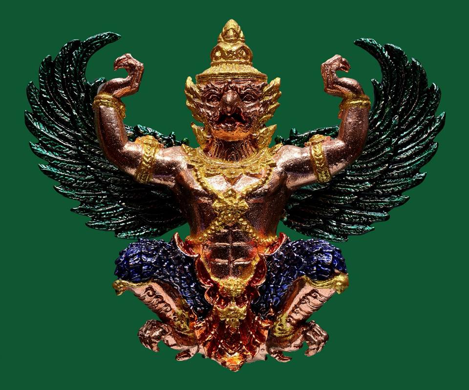 พญาครุฑ หลวงพ่อเขียว วัดห้วยเงาะ ปี2561 (พญาครุฑรุ่นที่๕)