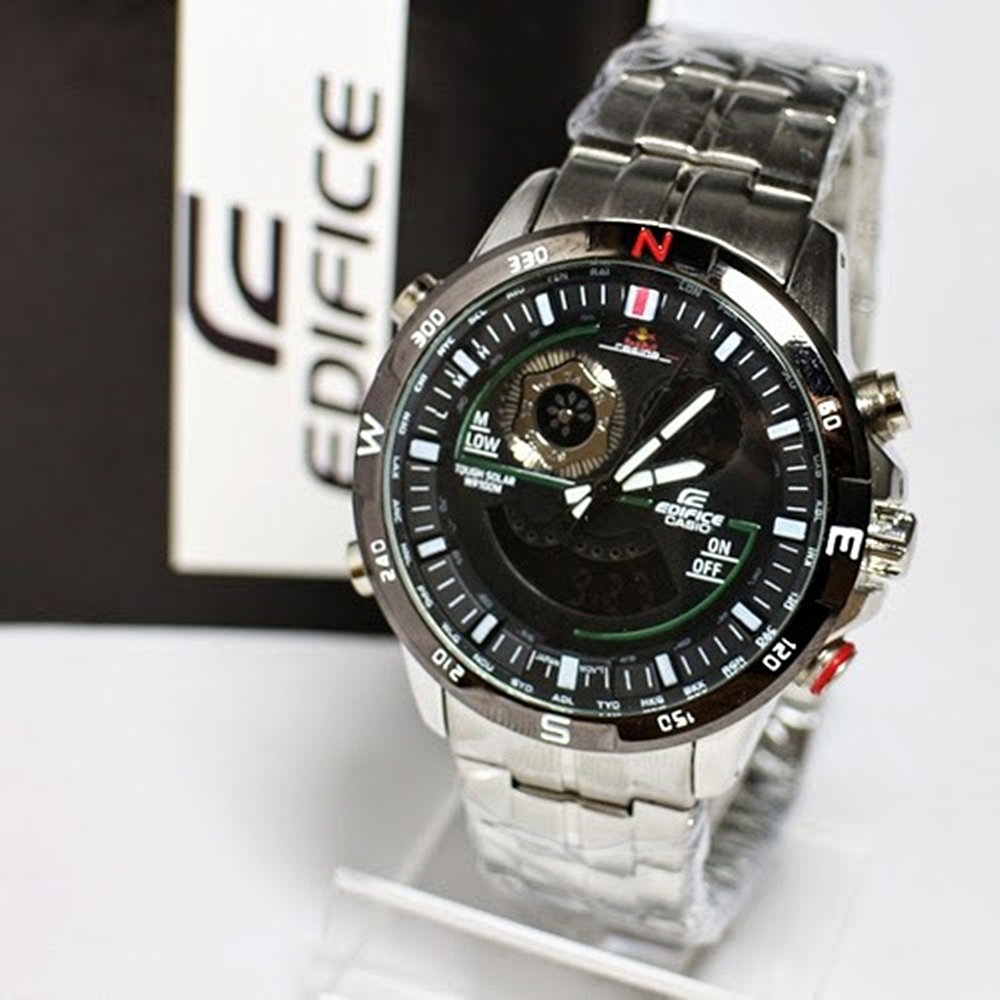 นาฬิกา Casio Edifice Redbull เกรด AAA หน้าปัดสีเขียว สายเลส เกรด AAA รุ่นยอดนิยม สวยหรูมีสไตล์