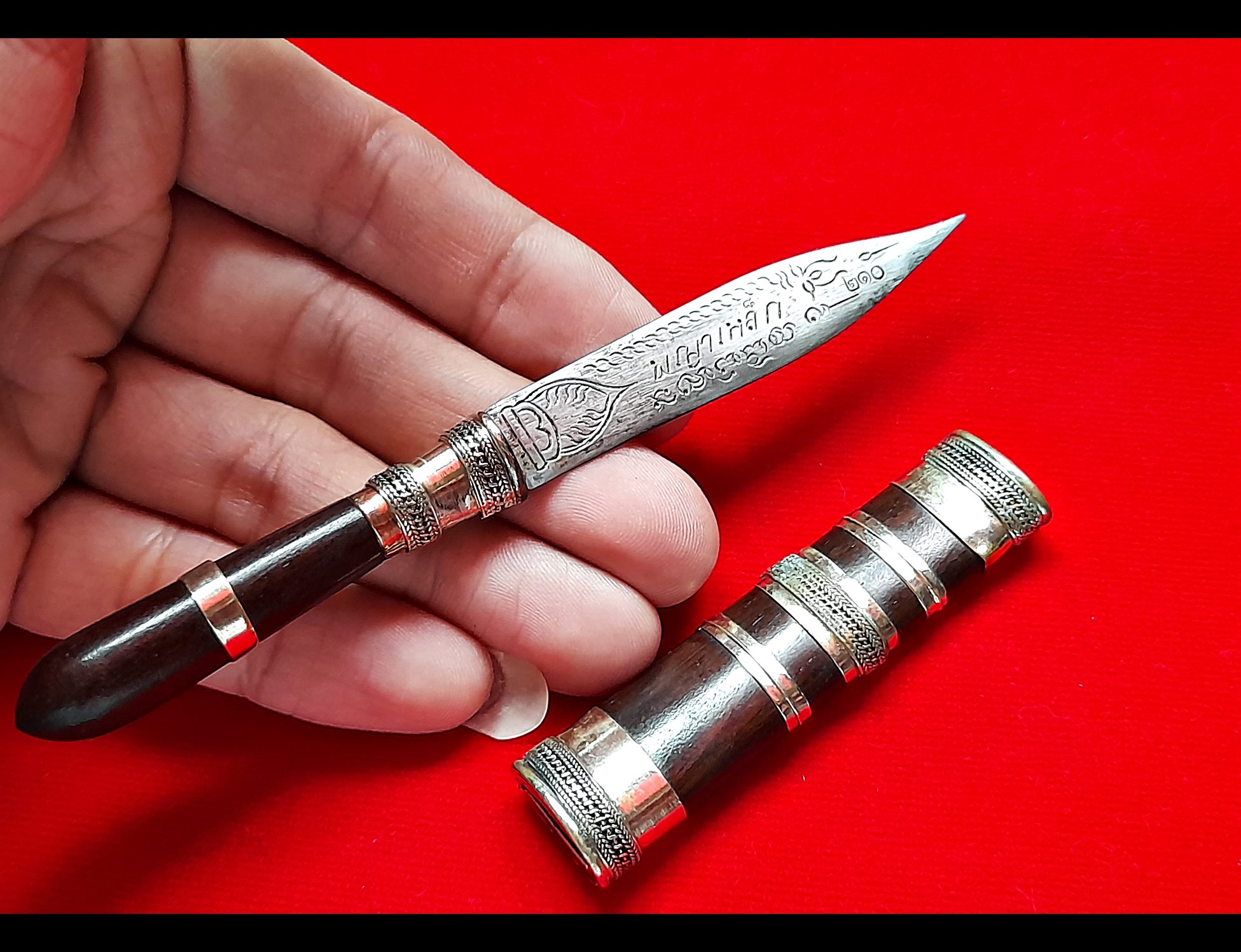 มีดหมอ (ตีจากพญาเหล็ก) ขนาดพกพา เข้าพิธีปลุกเสก 3ปี จัดสร้าง888เล่ม #รับประกันแท้