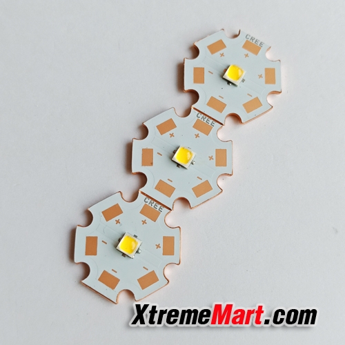 หลอด LED CREE XPL-7C แสงเหลือง 3000K 20mm 1100 LM ฐานทองแดง High Power LED Lamp(หลอดละ)