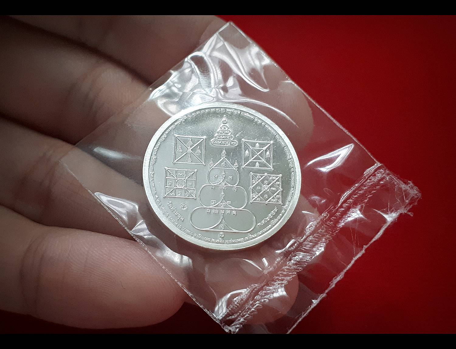 เหรียญพุทธบารมี รุ่น2 เนื้อเงิน ปี2559(จัดสร้าง3000องค์) #รับประกันแท้ - (เหรียญสมเด็จองค์ปฐม ด้านหลัง รวมยันต์ครู) - หลวงพ่อเล็ก วัดท่าขนุน