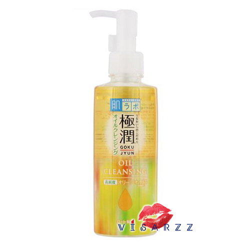 (ขวดเต็ม 200mL) Hada Labo Hyaluronic Acid Cleansing Oil 200mL ด้วยส่วนผสมของน้ำมันมะกอกช่วยทำความสะอาดผิวหน้าอย่างอ่อนโยน ไม่ทิ้งคราบเหนอะหนะบนใบหน้า
