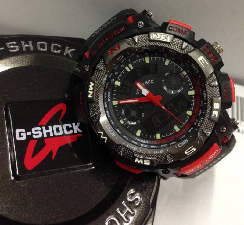 นาฬิกา G-Shock AAA รุ่น สายยางสีดำด้าน หน้าปัดขีดแดง 2 ระบบ ทน หาไม่ได้อีกแล้ว ถูกสุดๆ